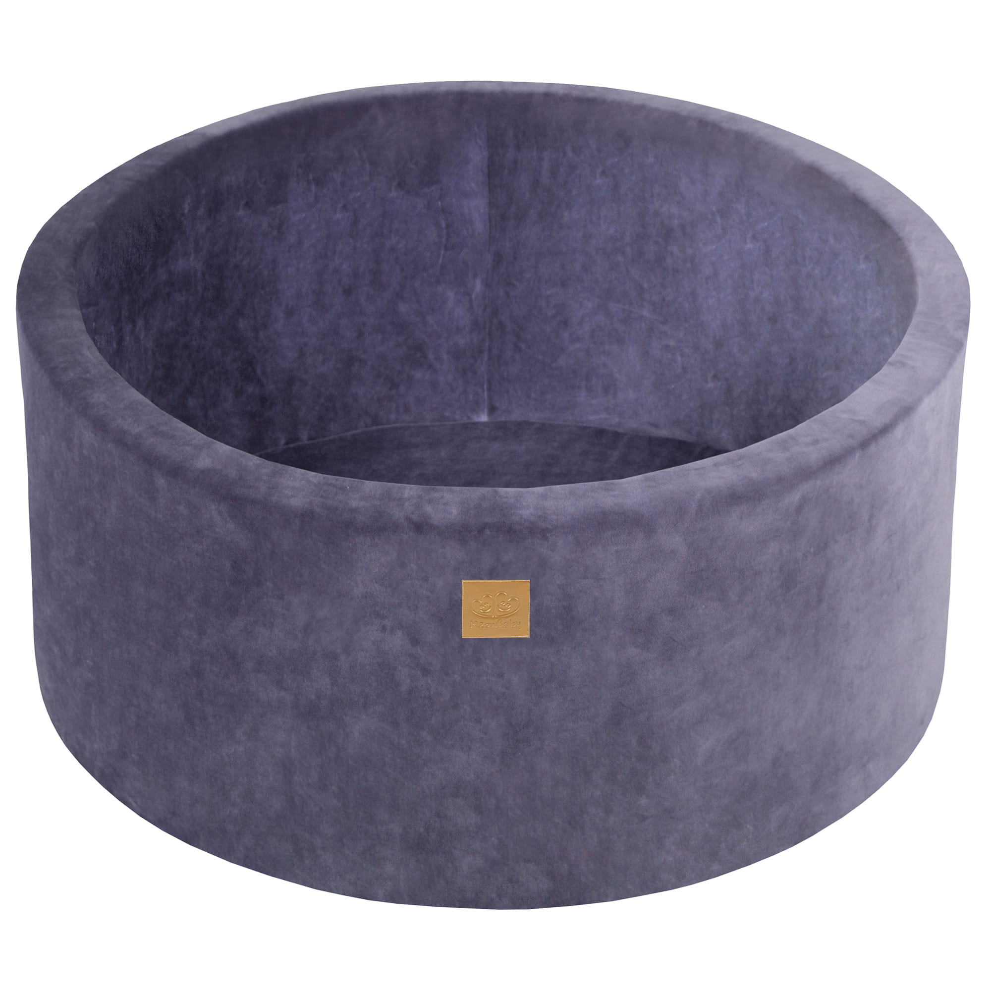 Velvet Foam Baby Ball Pit Grey-Blue