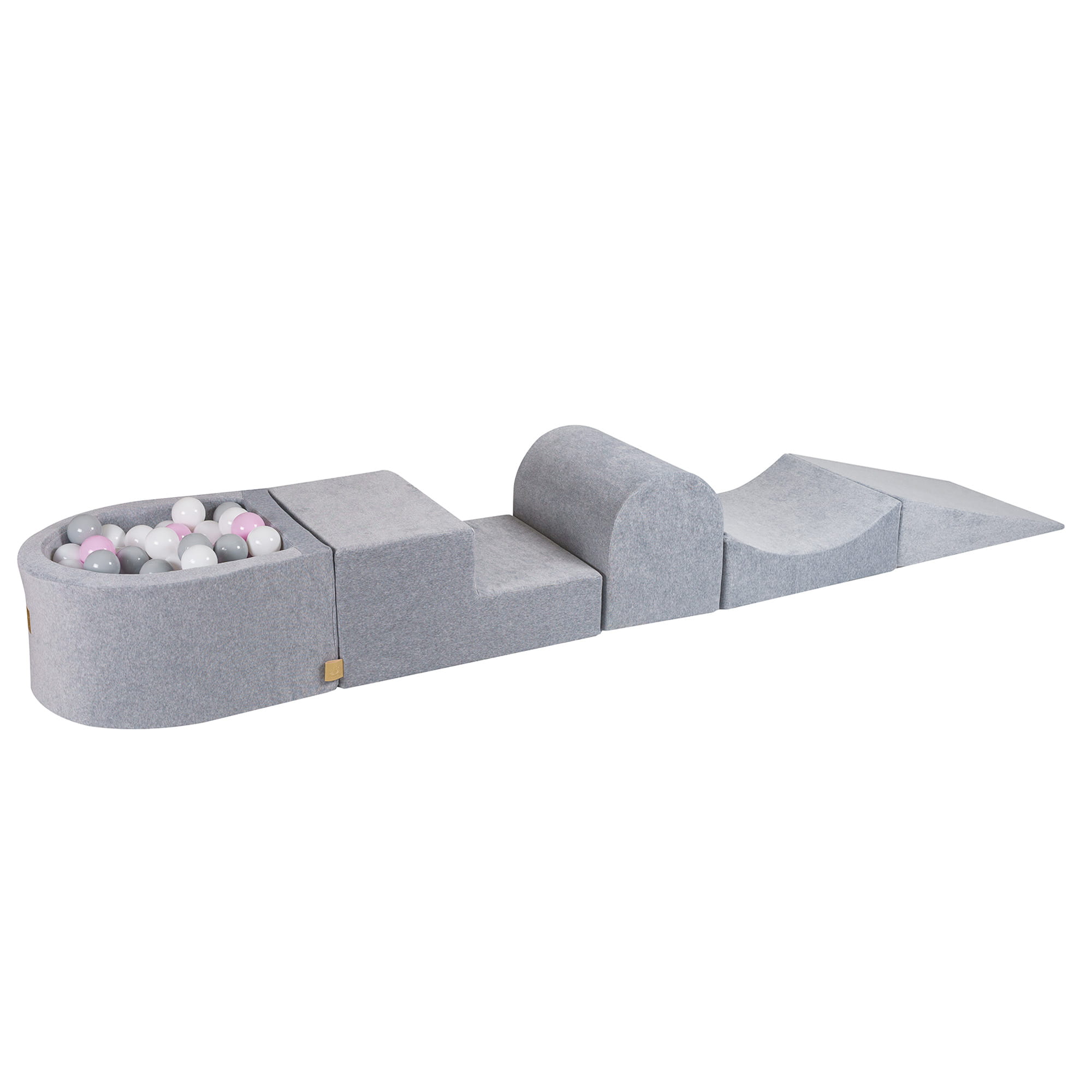 Velvet Kids Foam Climbing Blocks Light Grey - Baby Soft Play Set