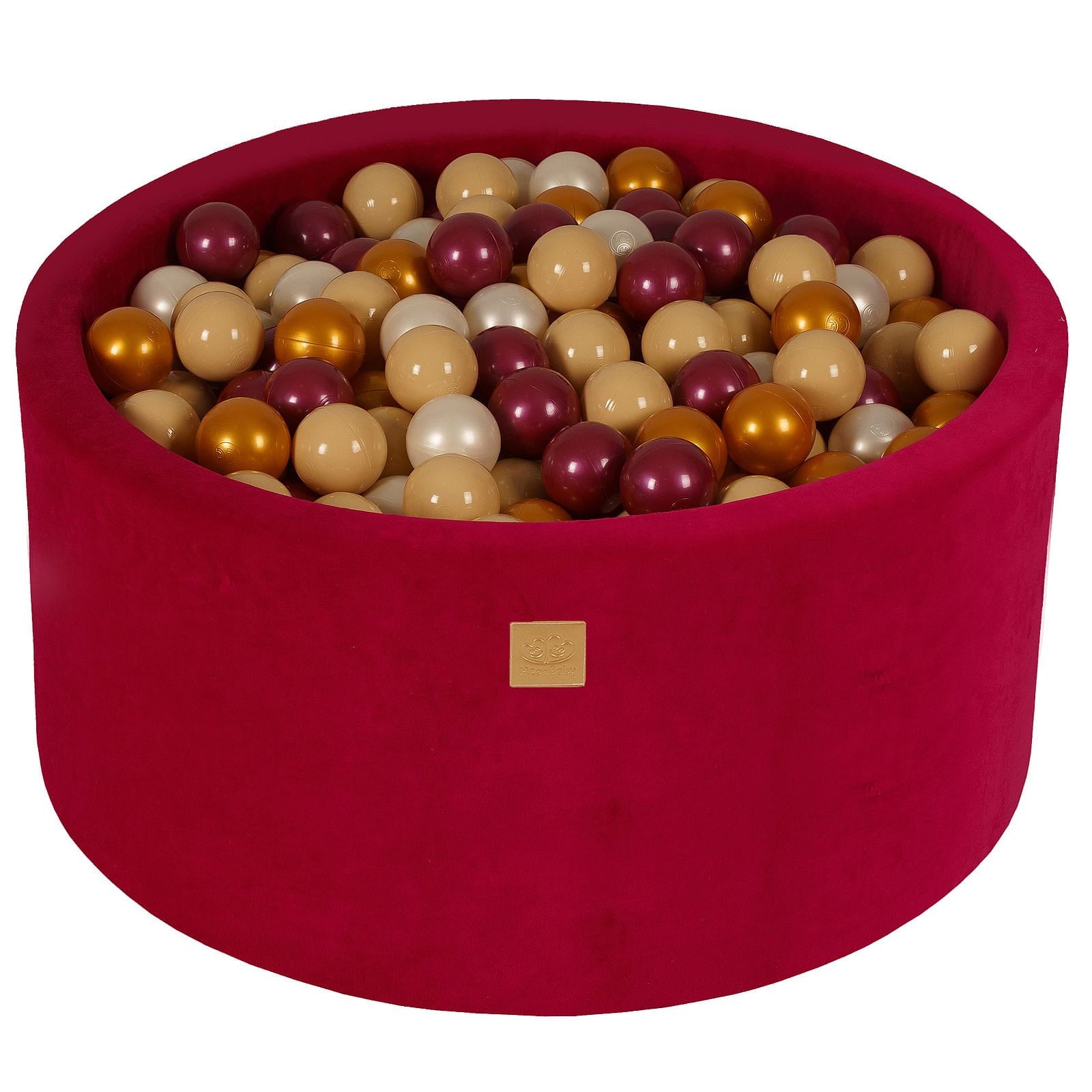 Velvet Foam Baby Ball Pit Magenta