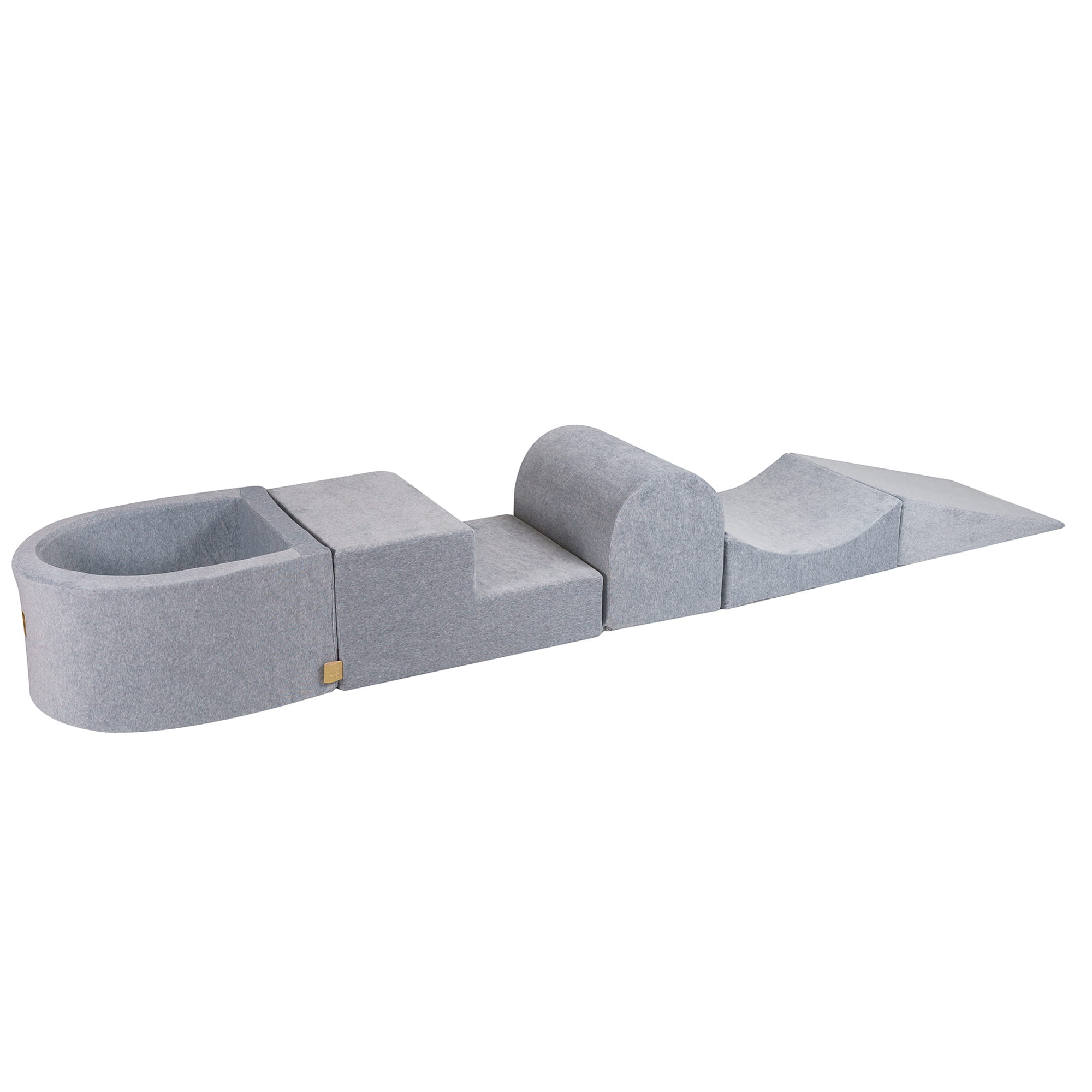 Velvet Kids Foam Climbing Blocks Light Grey - Baby Soft Play Set