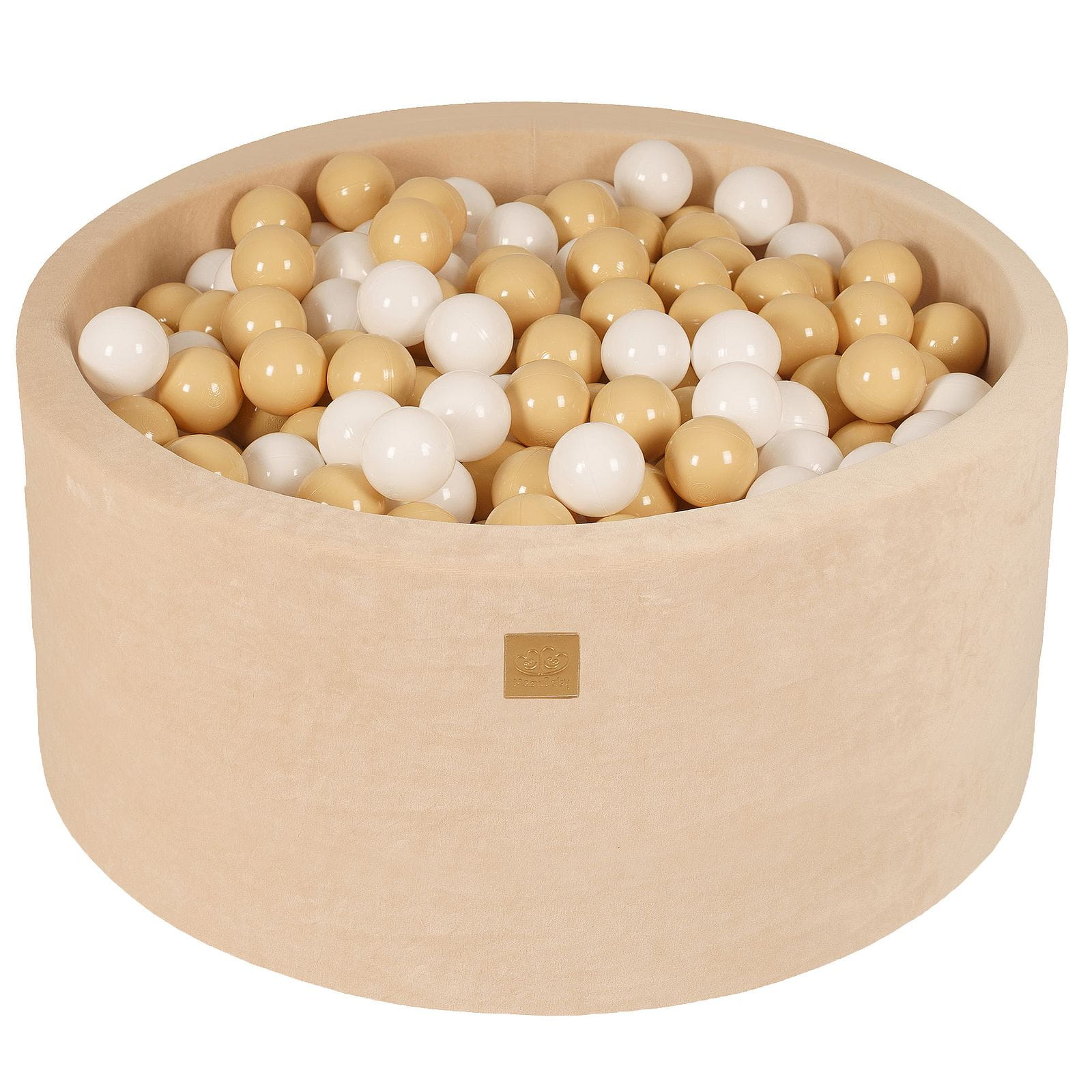 Velvet Foam Baby Ball Pit Ecru