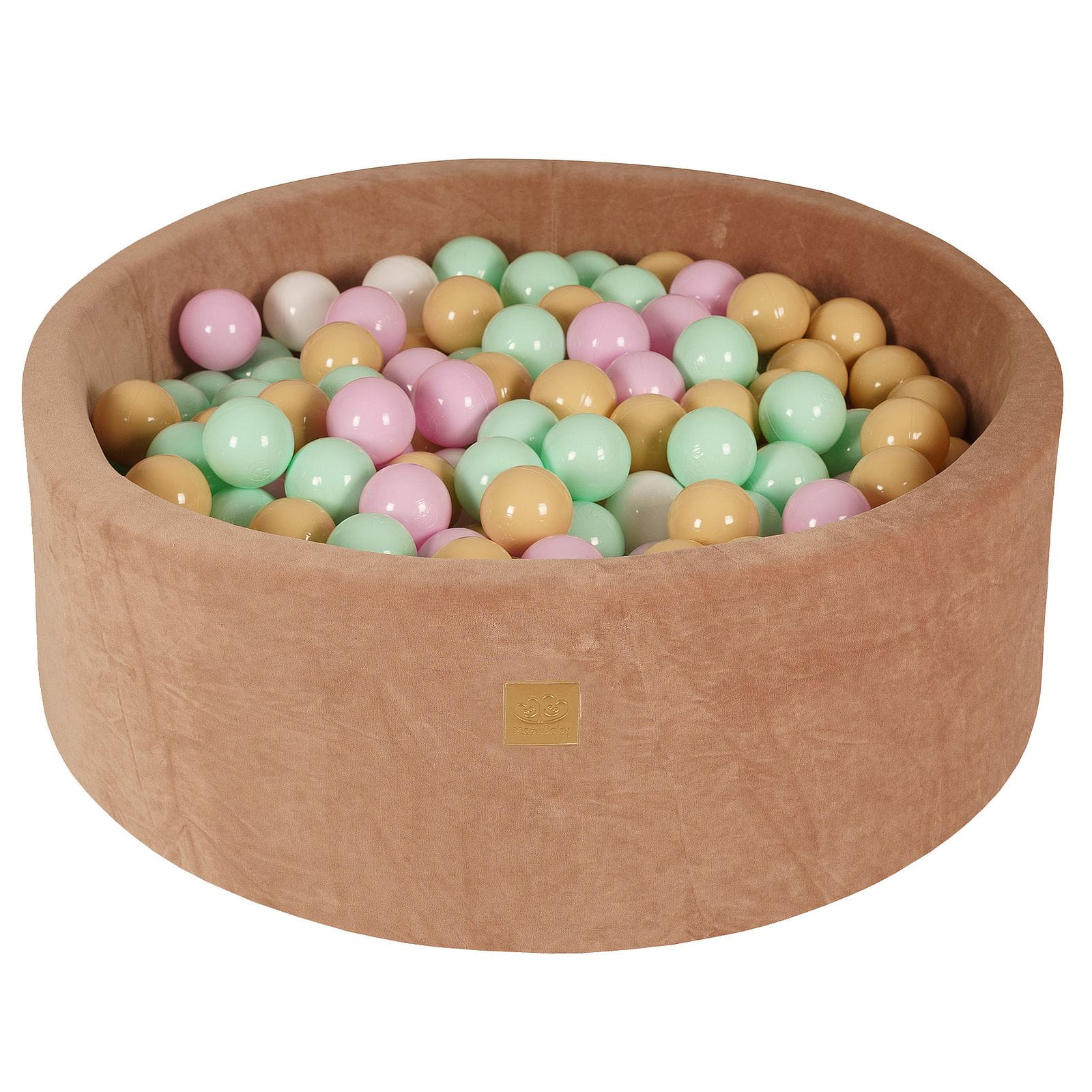 Velvet Foam Baby Ball Pit Beige