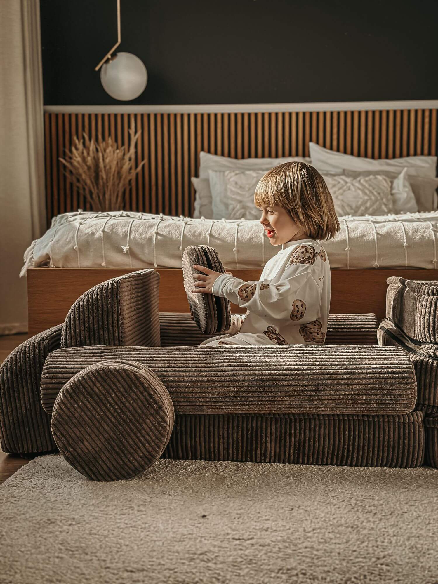 MeowBaby Aesthetic Kids Play Sofa Premium - Modular Play Couch | 12 Pieces