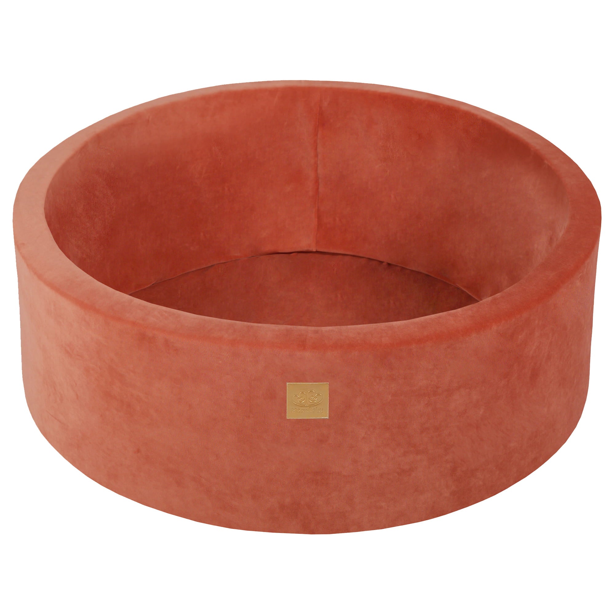 Velvet Foam Baby Ball Pit Marsala Red