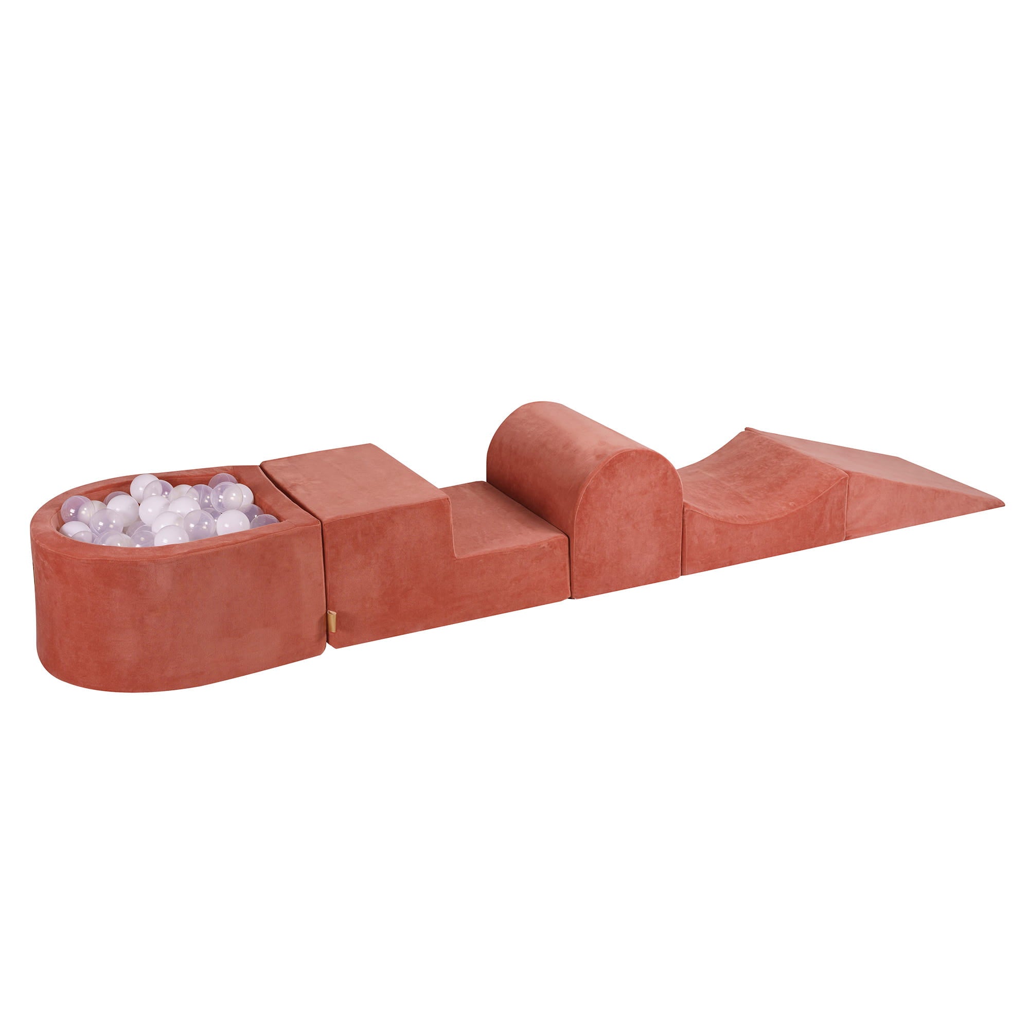 Velvet Kids Foam Climbing Blocks Marsala Red - Baby Soft Play Set