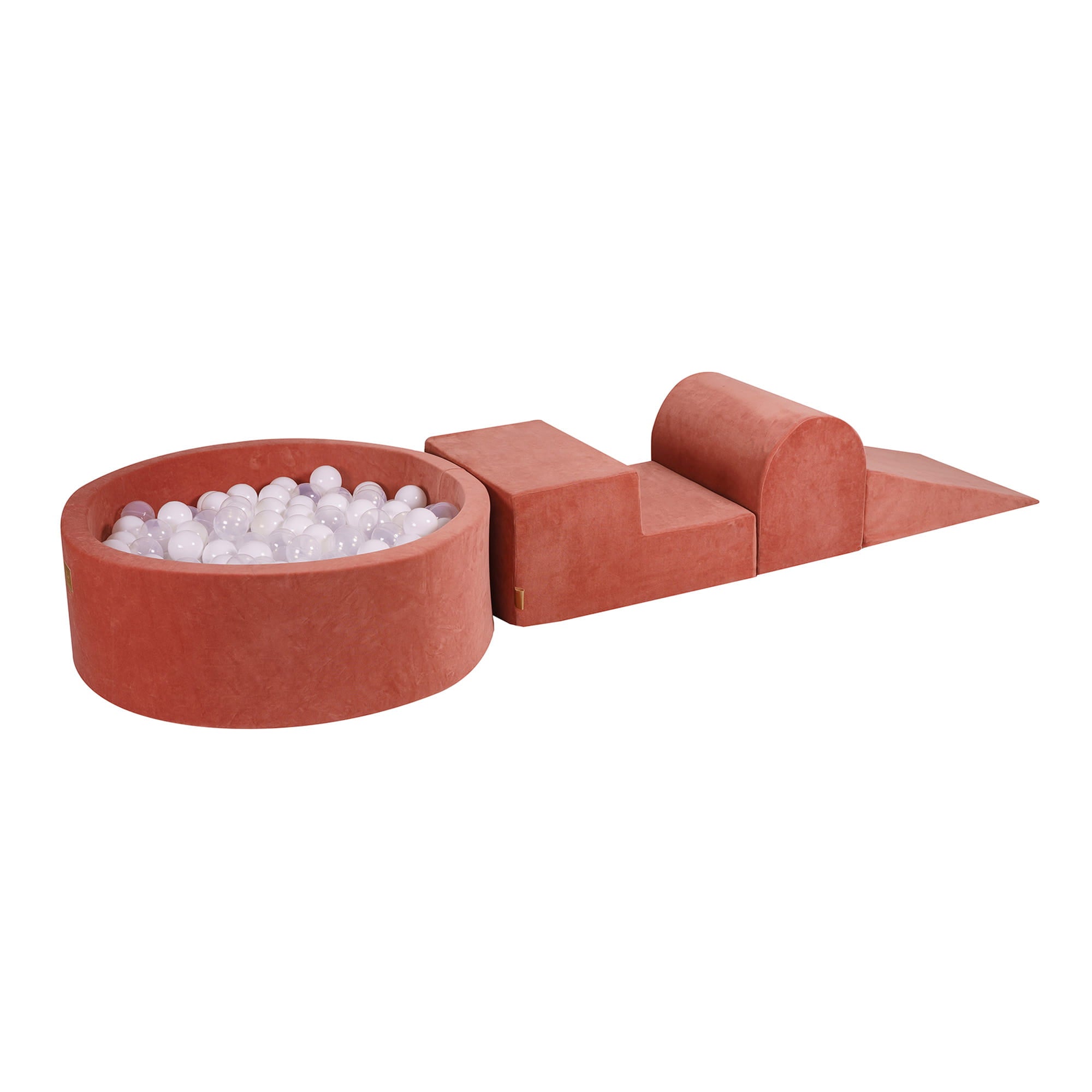 Velvet Kids Foam Climbing Blocks Marsala Red - Baby Soft Play Set
