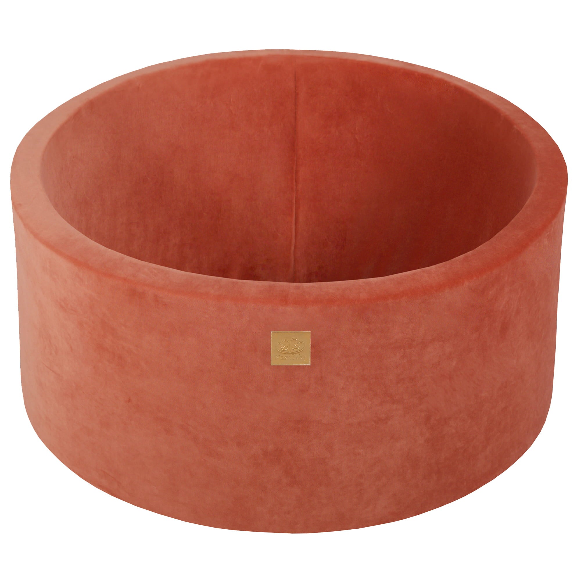 Velvet Foam Baby Ball Pit Marsala Red