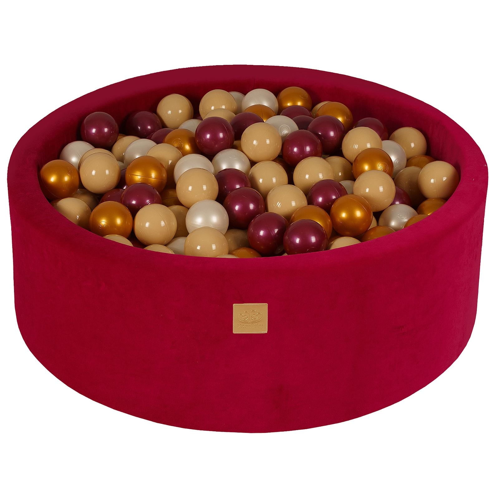 Velvet Foam Baby Ball Pit Magenta