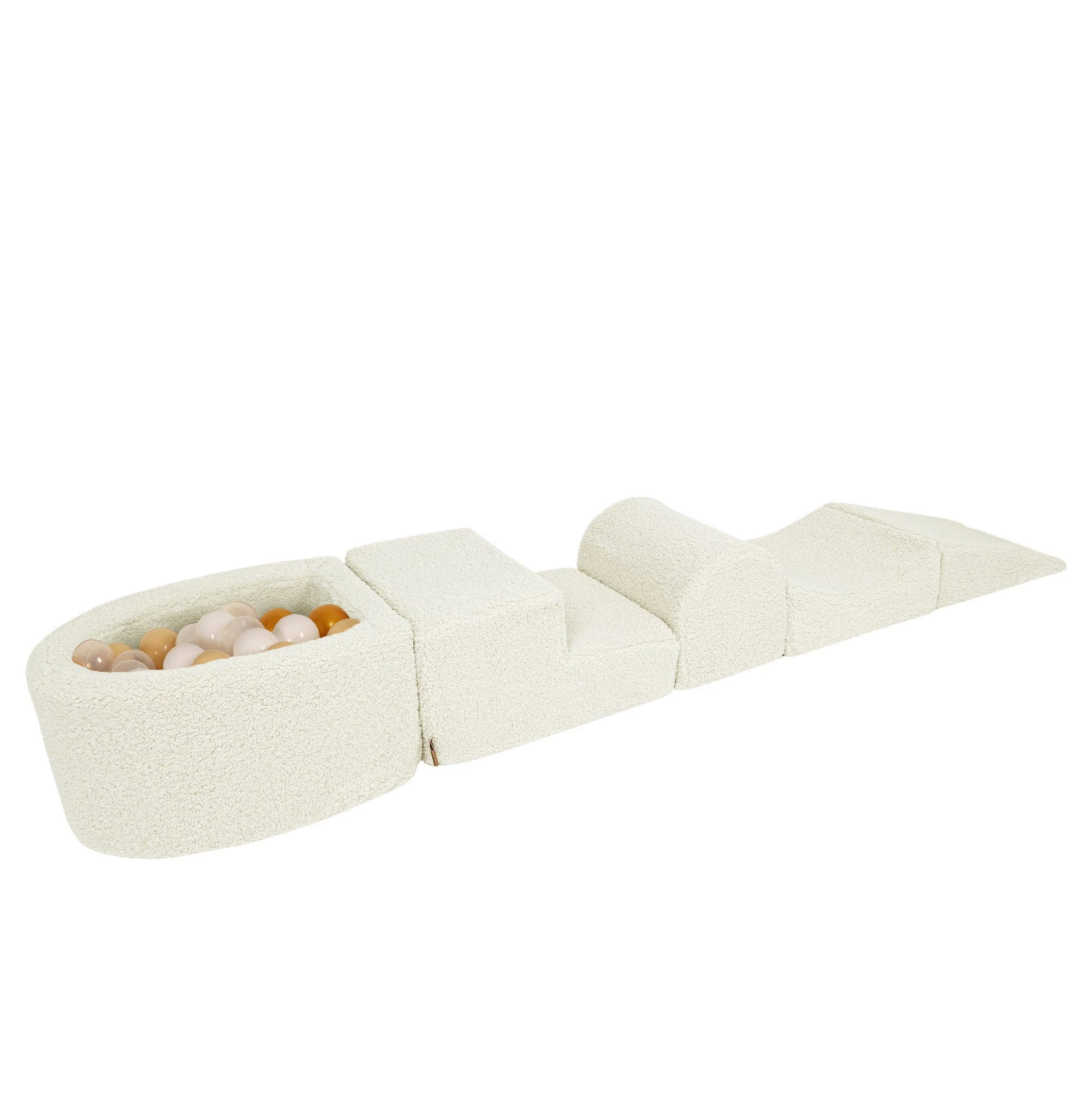 MeowBaby Bearly Foam Playground | Soft Play Set Cream | Bearly Soft Play Foam Blocks |