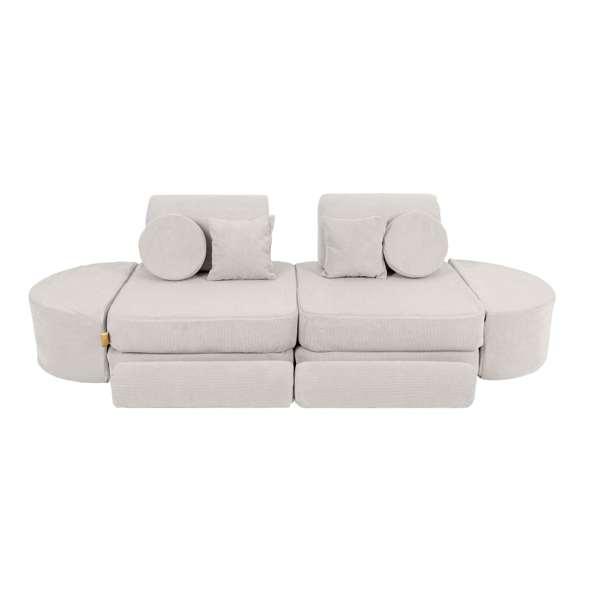 MeowBaby Slimcord Kids Play Sofa | Modular Play Sofa Bed | grey play sofa for kids | play couch |