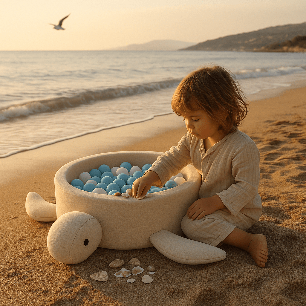 Meowbaby Turtle Ball Pit for Children – Balls to Choose | Boucle