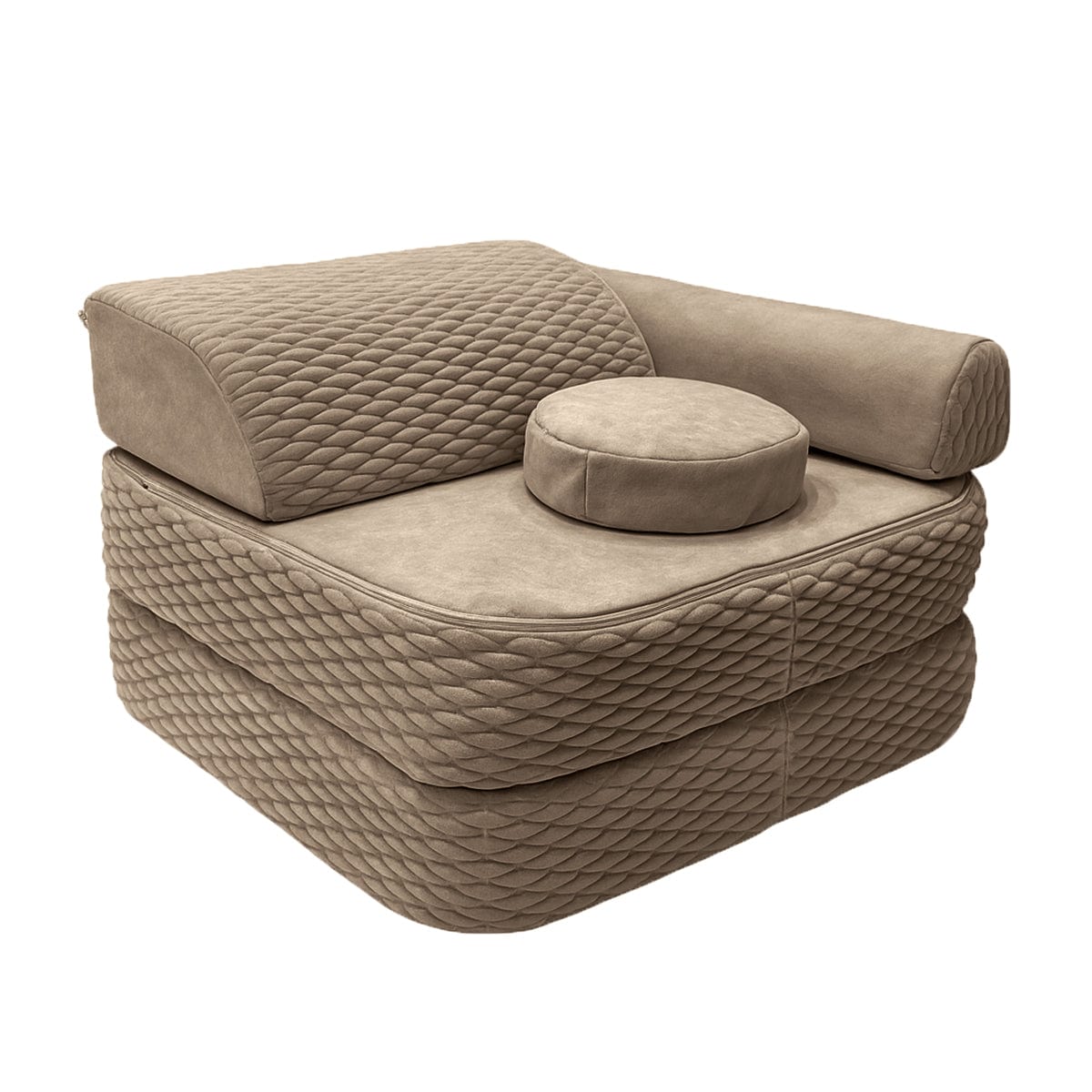 Meowbaby Modular Half-Sofa for Kids – 4 Pieces | Dune | 60cm