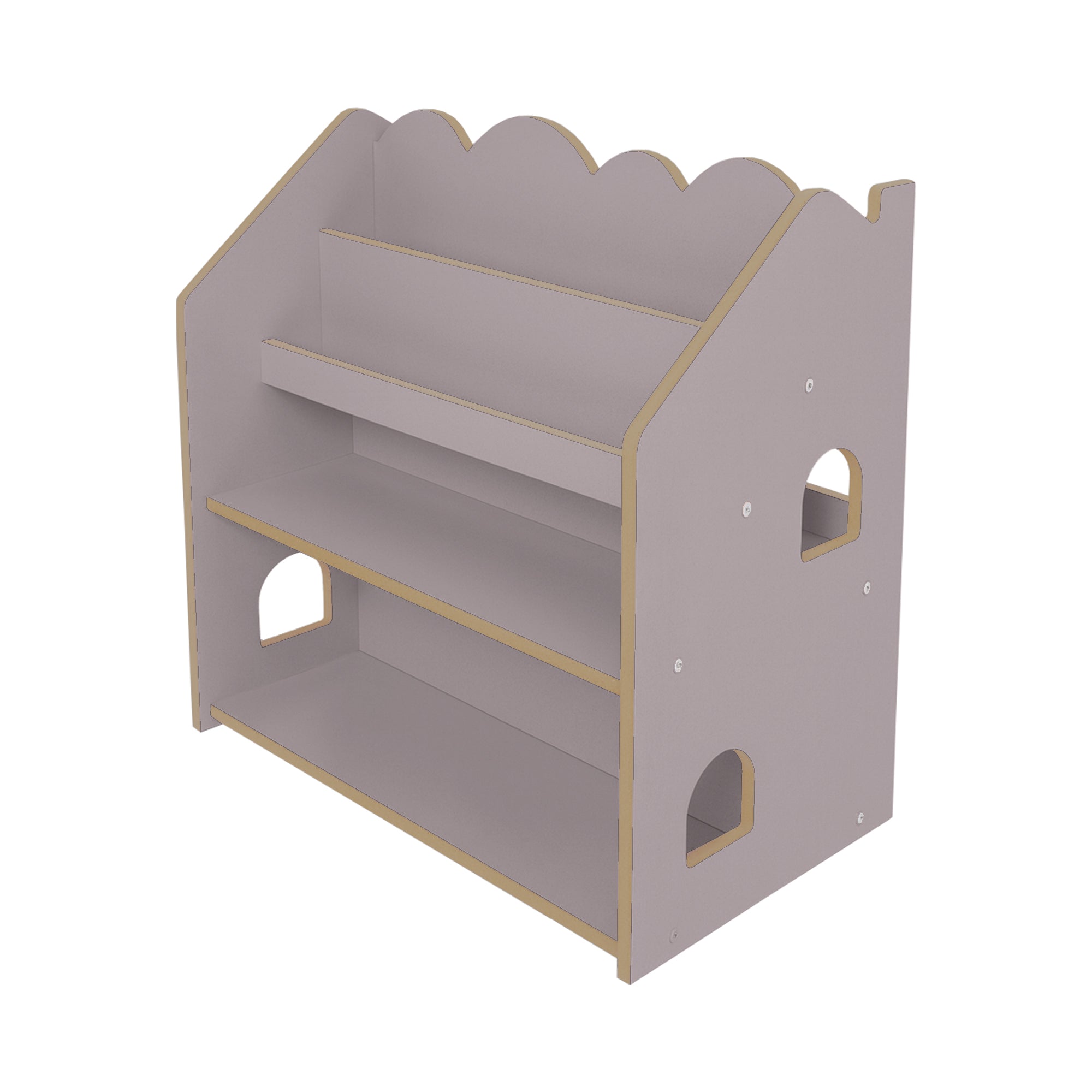 MeowBaby Montessori Bookcase– MDF House Bookshelf