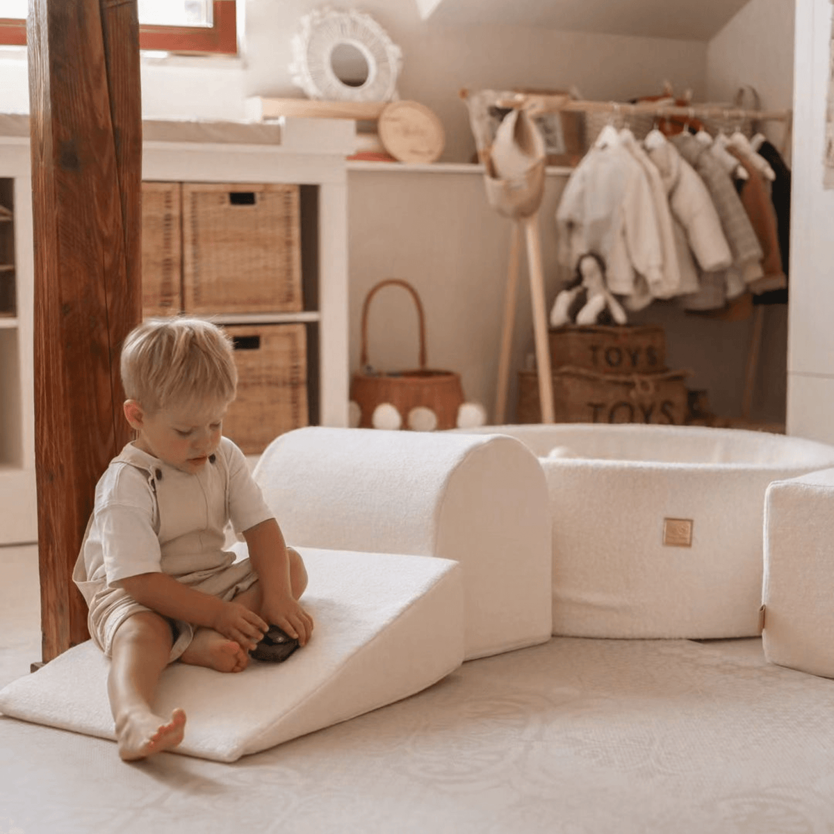 Meowbaby Piankowy Plac Zabaw dla Dzieci | Shape Set | Boucle