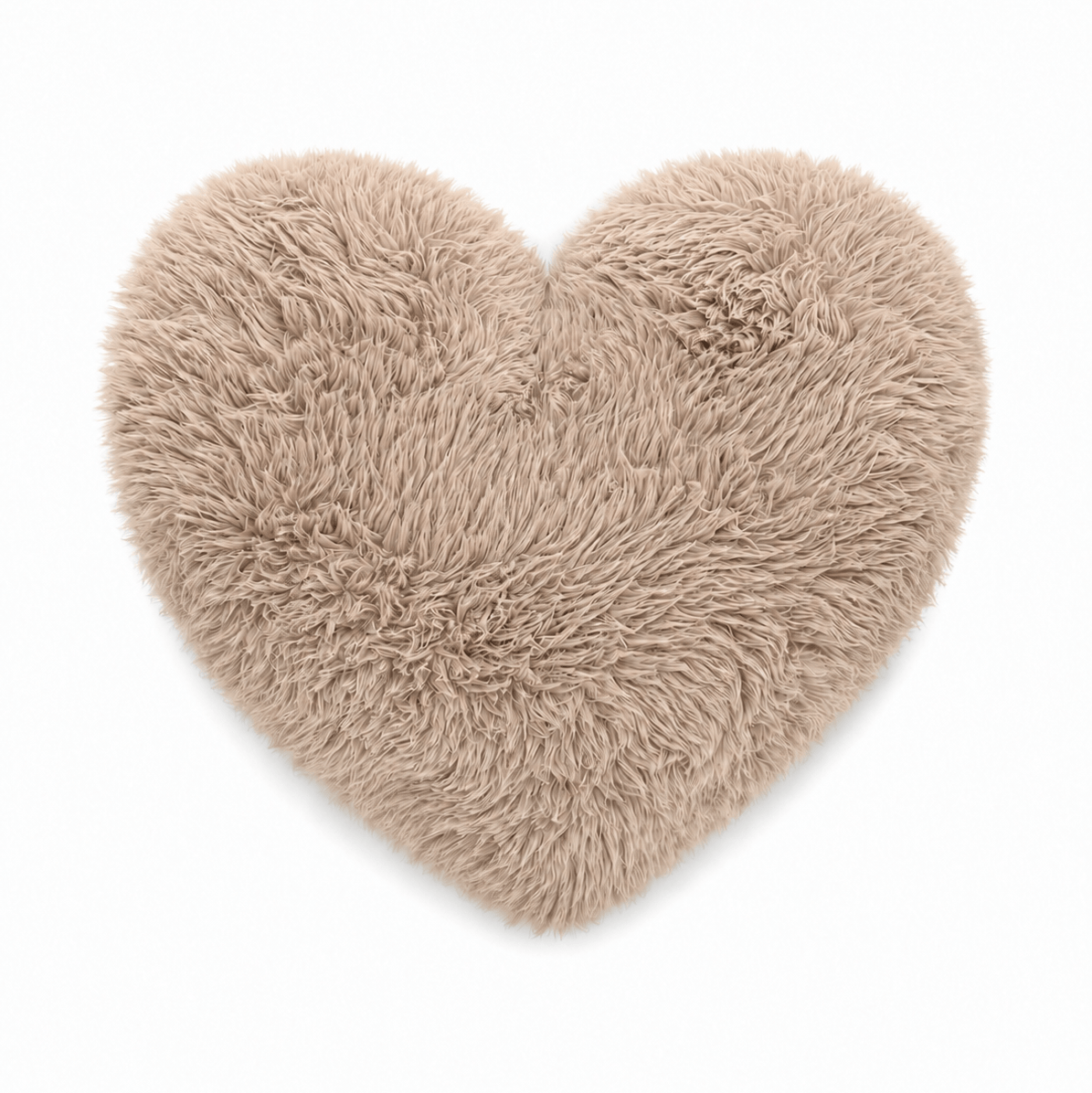 Meowbaby Furry Heart Decorative Pillow for Children – Soft and Stylish | Mammoth