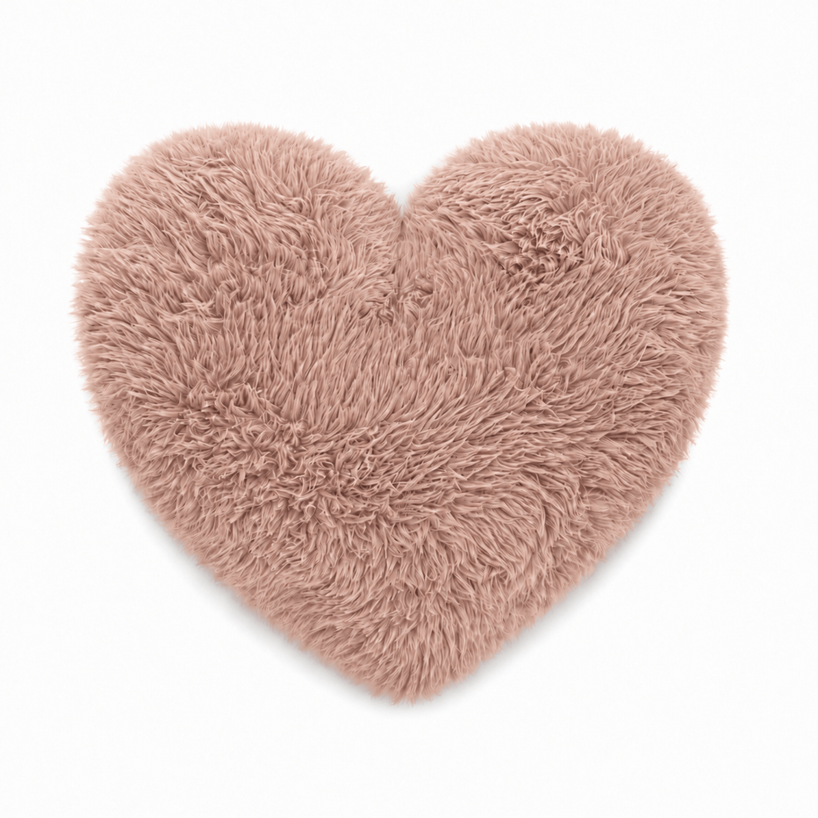 Furry Heart Decorative Pillow for Children – Soft and Stylish | Mammoth