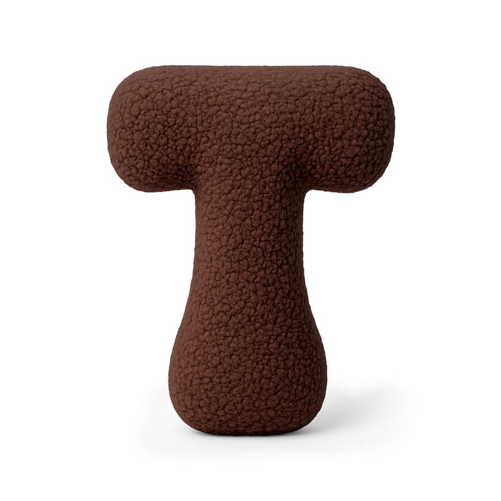 Alphabet Letter Pillow – Dark Brown | Bearly
