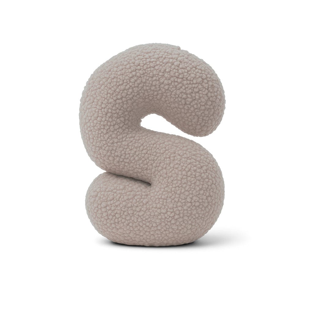 Alphabet Letter Pillow – Light Grey | Bearly
