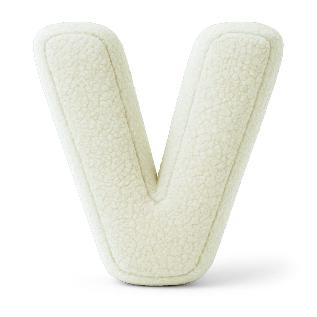 Alphabet Letter Pillow – Cream | Bearly