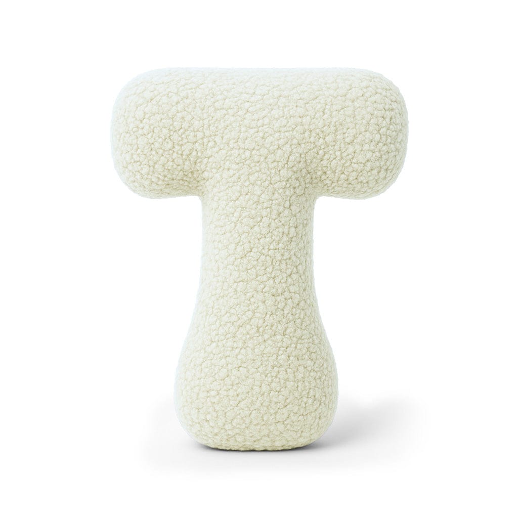 Alphabet Letter Pillow – Cream | Bearly