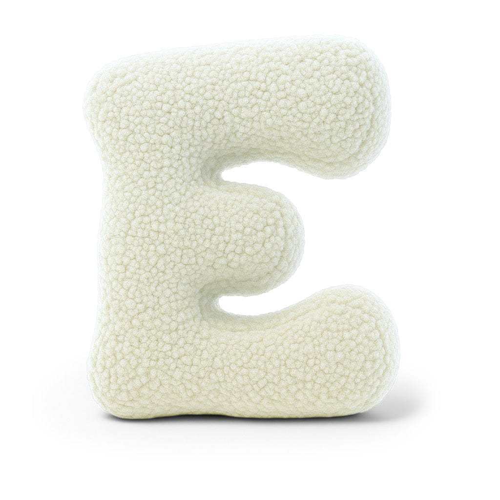 Alphabet Letter Pillow – Cream | Bearly