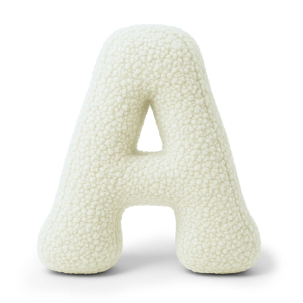 Alphabet Letter Pillow – Cream | Bearly