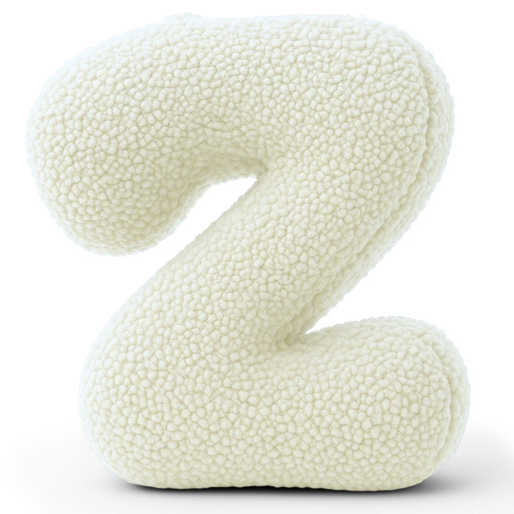 Alphabet Letter Pillow – Cream | Bearly