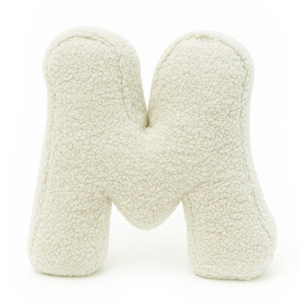 Alphabet Letter Pillow – Cream | Bearly