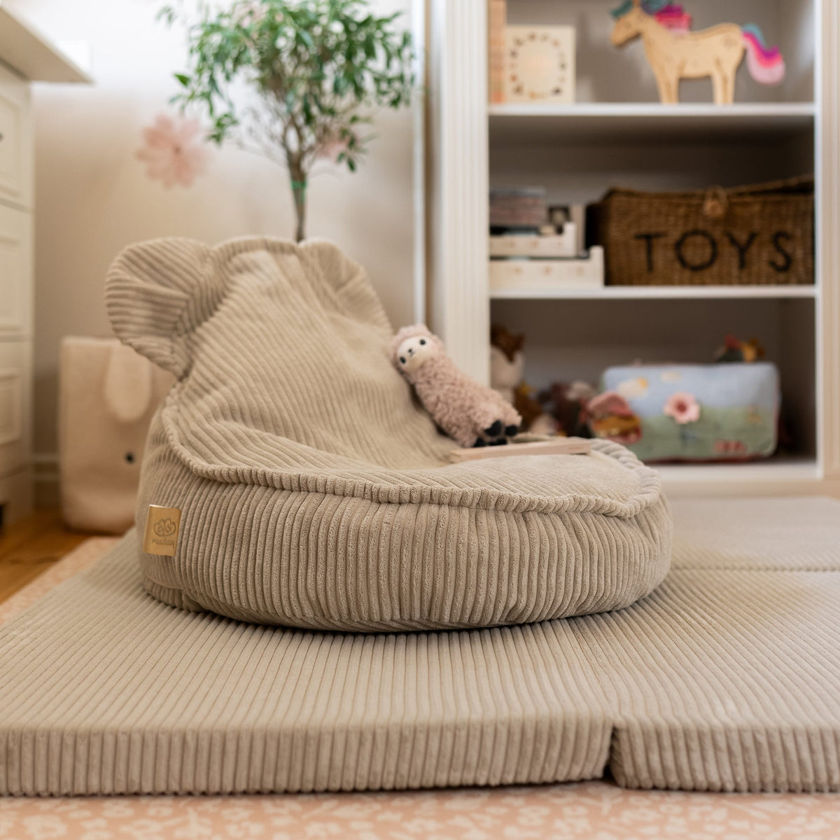 Meowbaby Pufa dla Dziecka - Sako Bag Teddy | Aesthetic