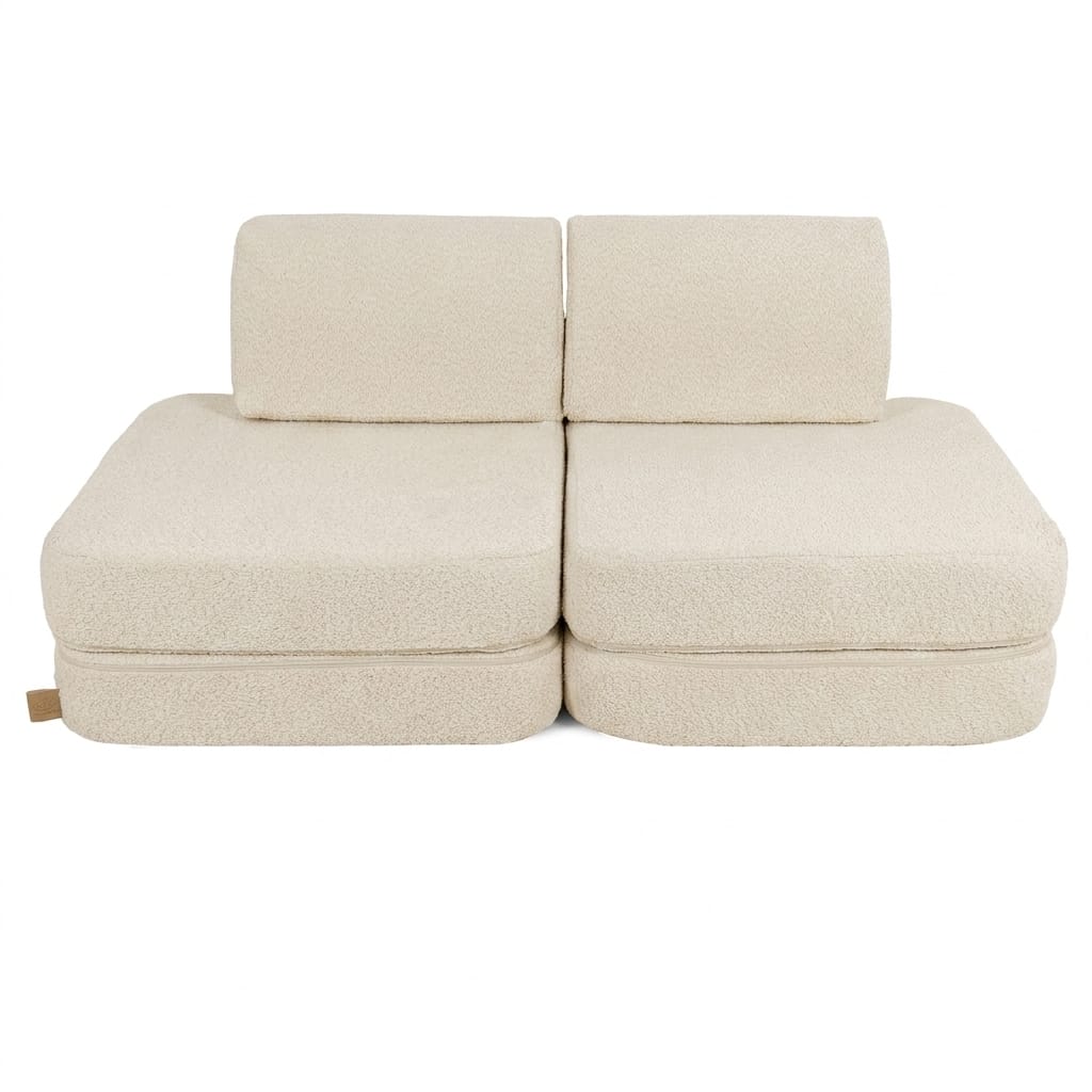 Boucle Sofa Basic – Modular Kids Play Sofa Bed | 4 Pieces