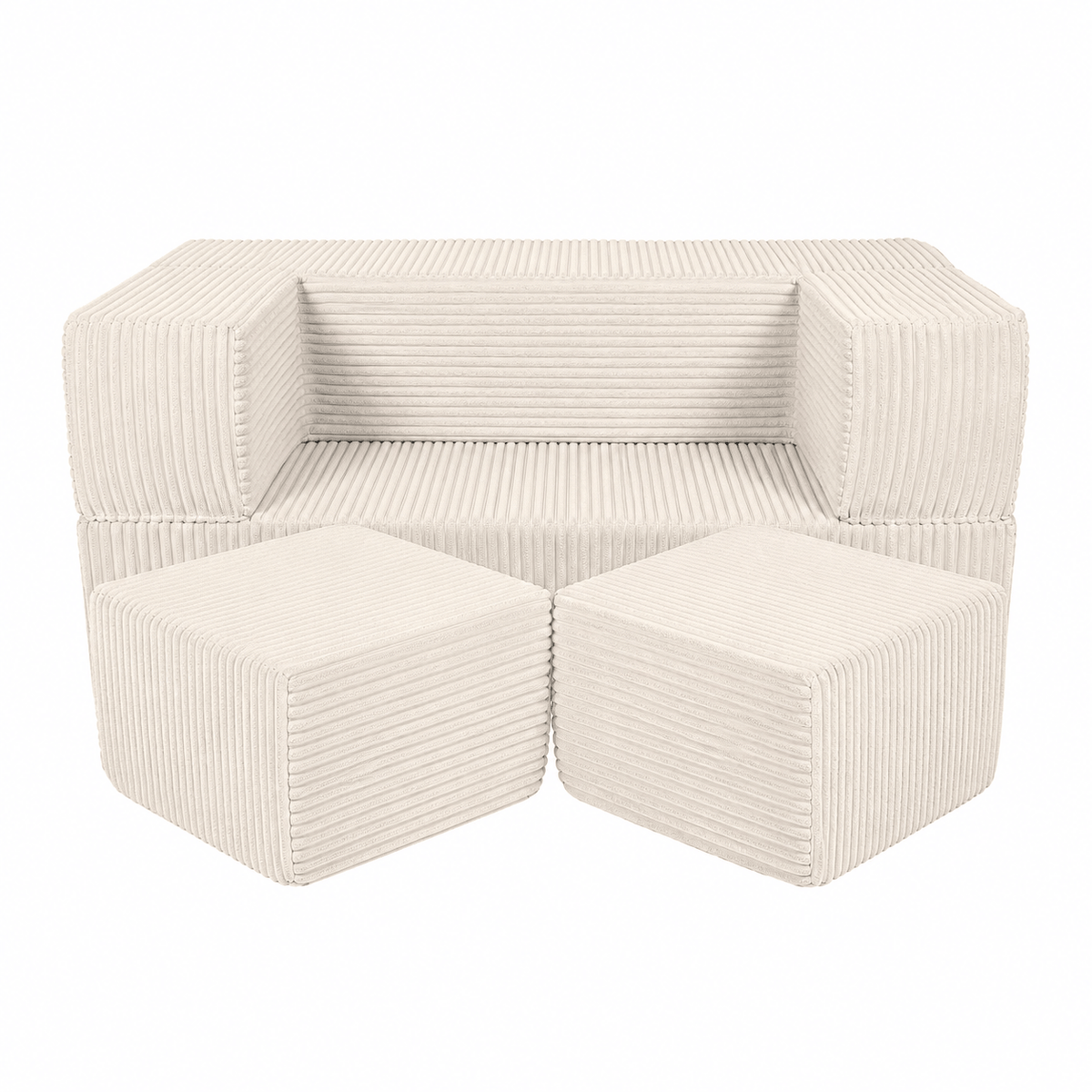 Aesthetic Kids Play Sofa Cube - Modular Play Couch | 4 Pieces
