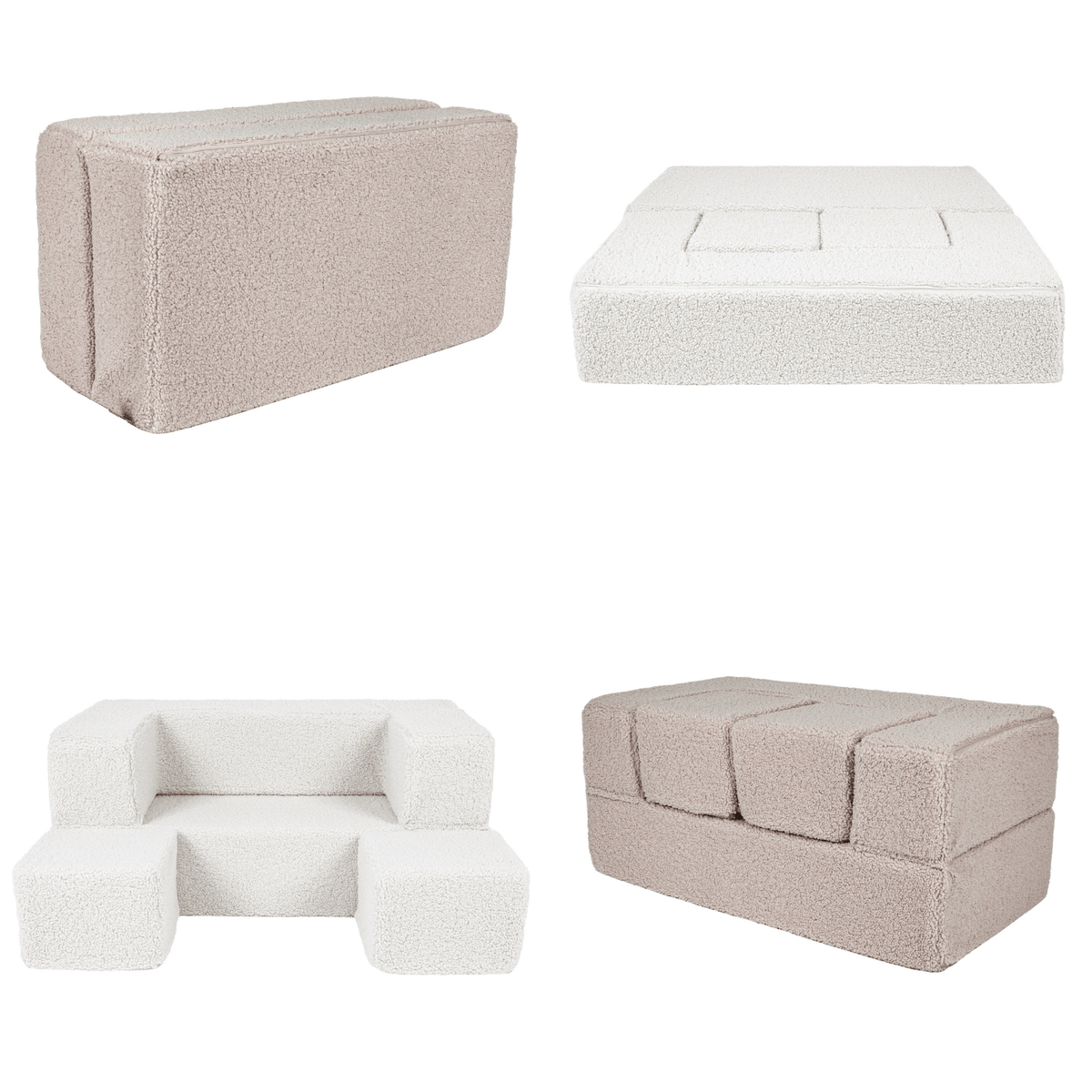 Meowbaby Sofa Modułowa dla Dziecka Cube - 4 Elementy | Bearly