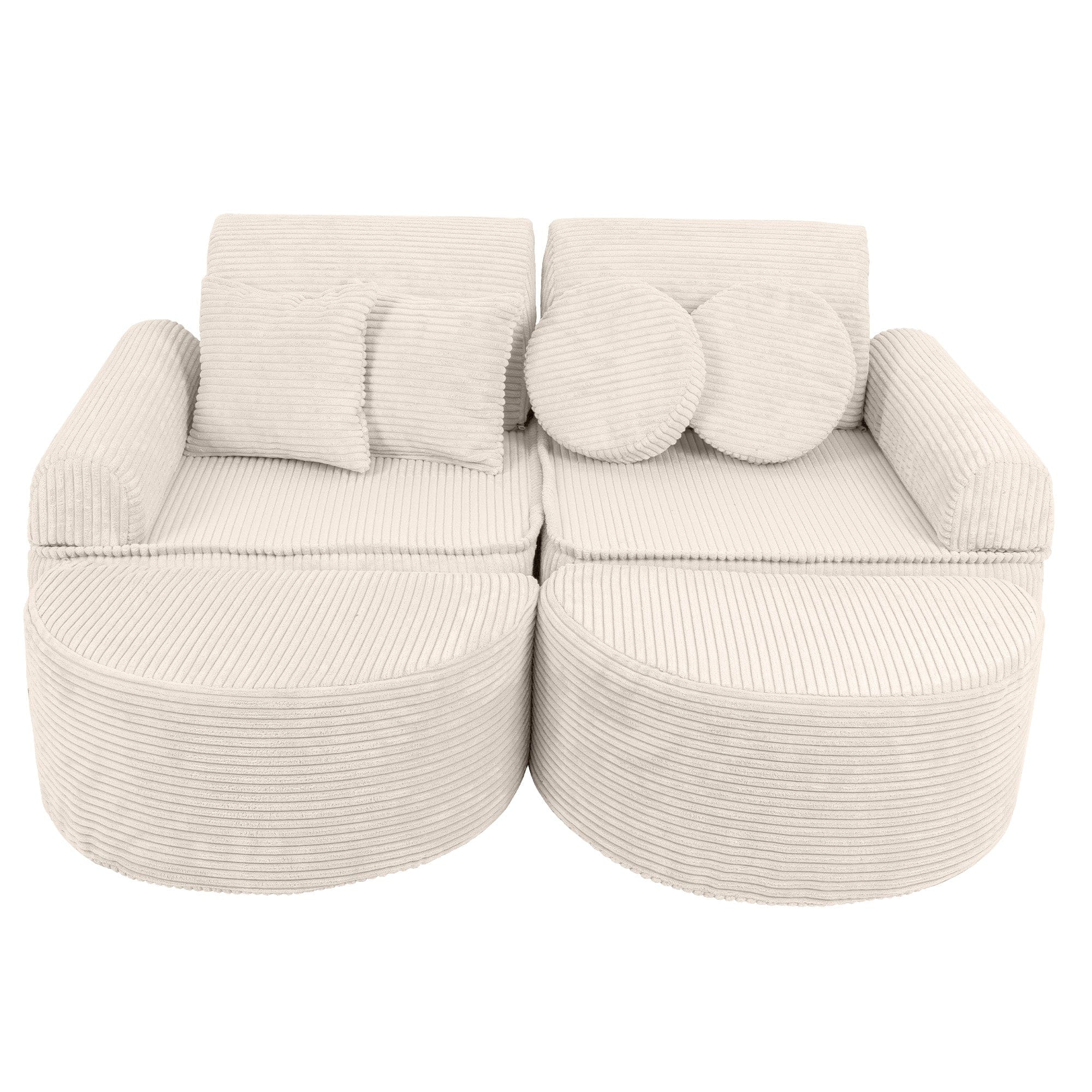 MeowBaby Aesthetic Kids Play Sofa Max – Modular Play Couch | 14 Pieces