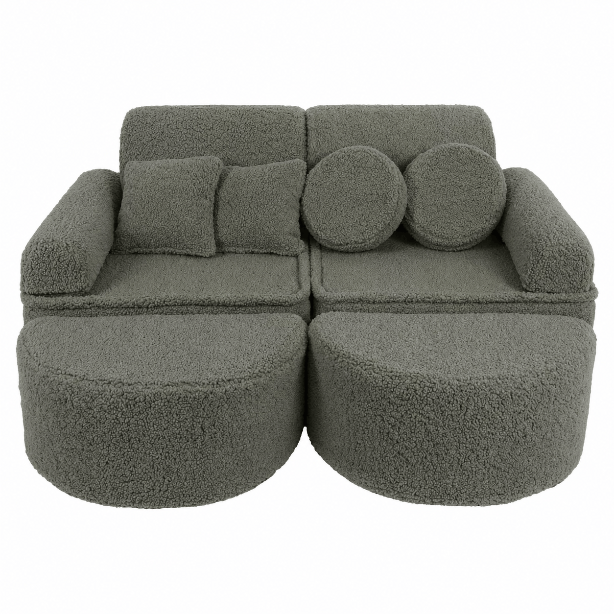 MeowBaby Bearly Play Sofa Max – Modular Kids Play Couch | 14 Pieces