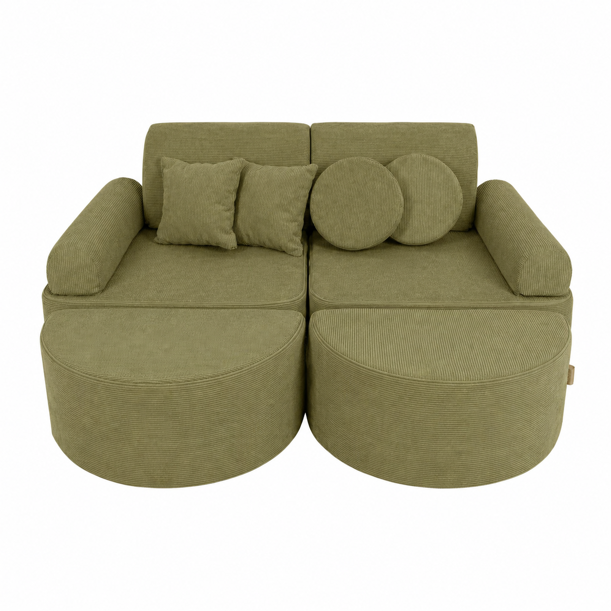 MeowBaby Slimcord Kids Play Sofa Max | Modular Play Sofa for Children | 14 Pieces