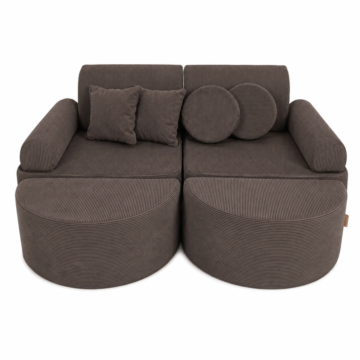 MeowBaby Slimcord Kids Play Sofa Max | Modular Play Sofa for Children | 14 Pieces
