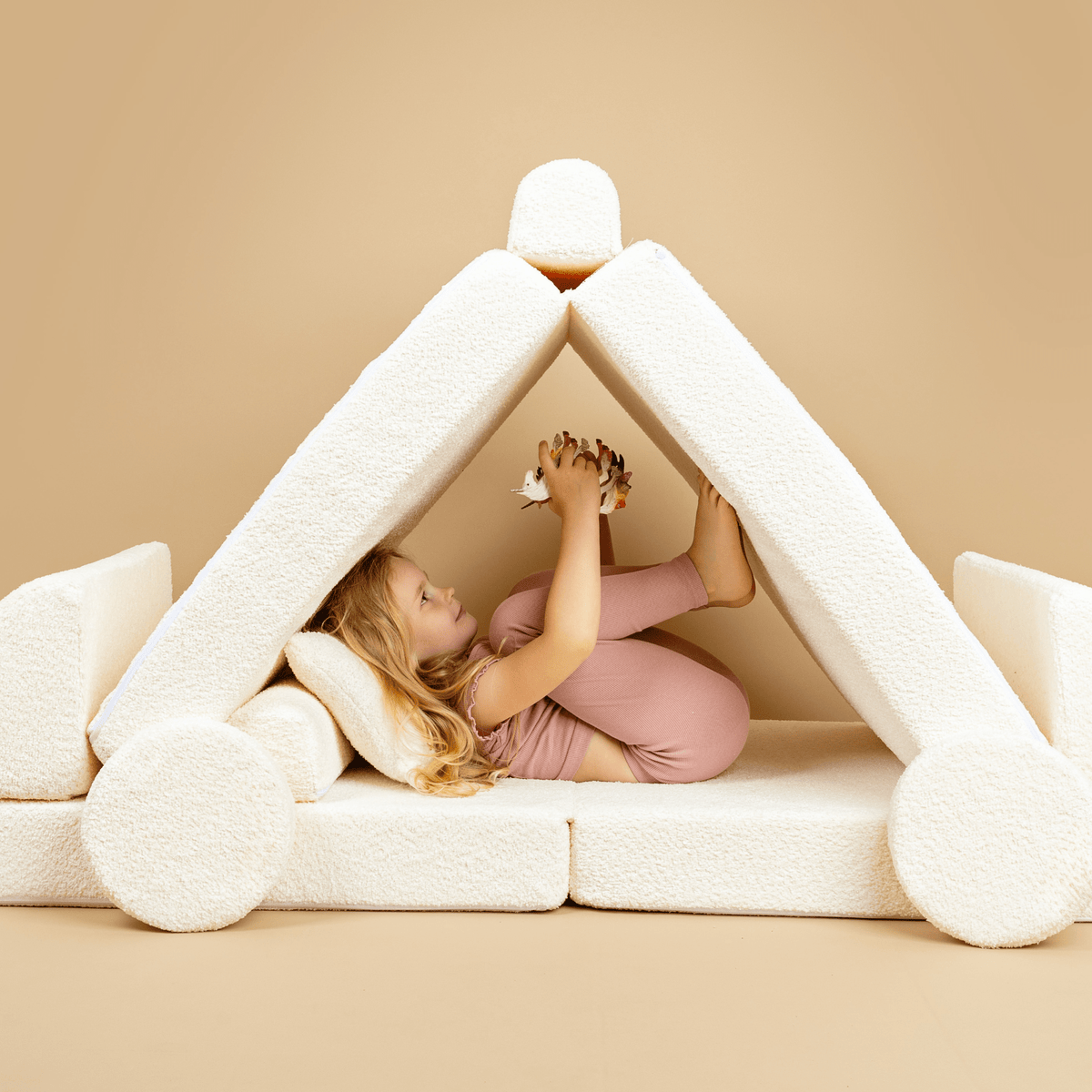 Meowbaby Sofa Modułowa dla Dziecka Plus - 10 Elementów | Boucle