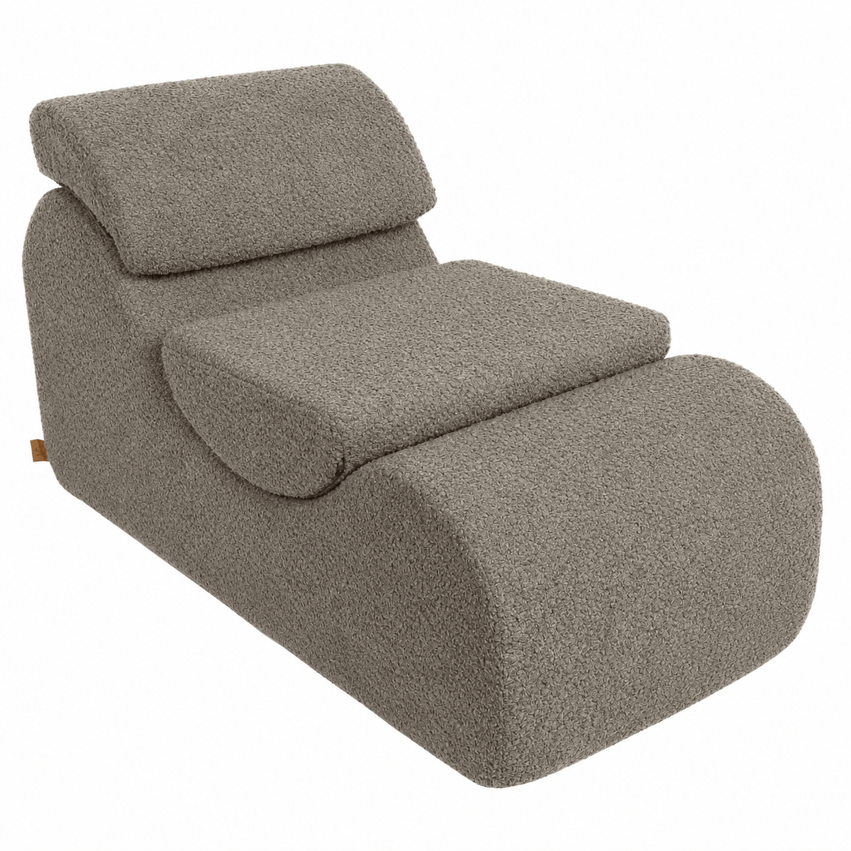 Boucle Wave Lounger - Comfy Toddler Foam Filled Chair