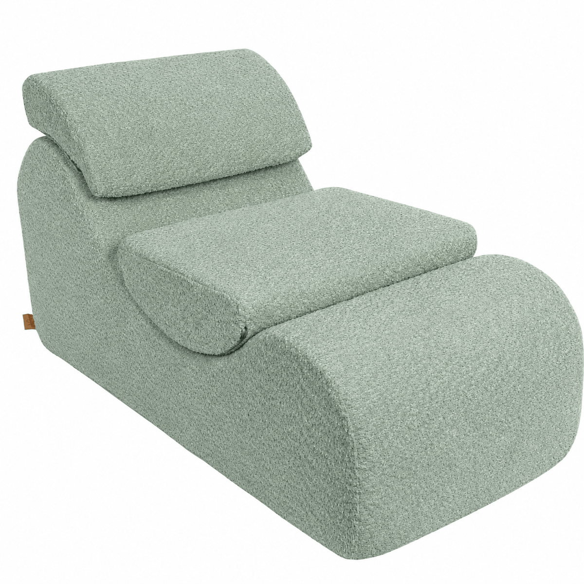 Boucle Wave Lounger - Comfy Toddler Foam Filled Chair