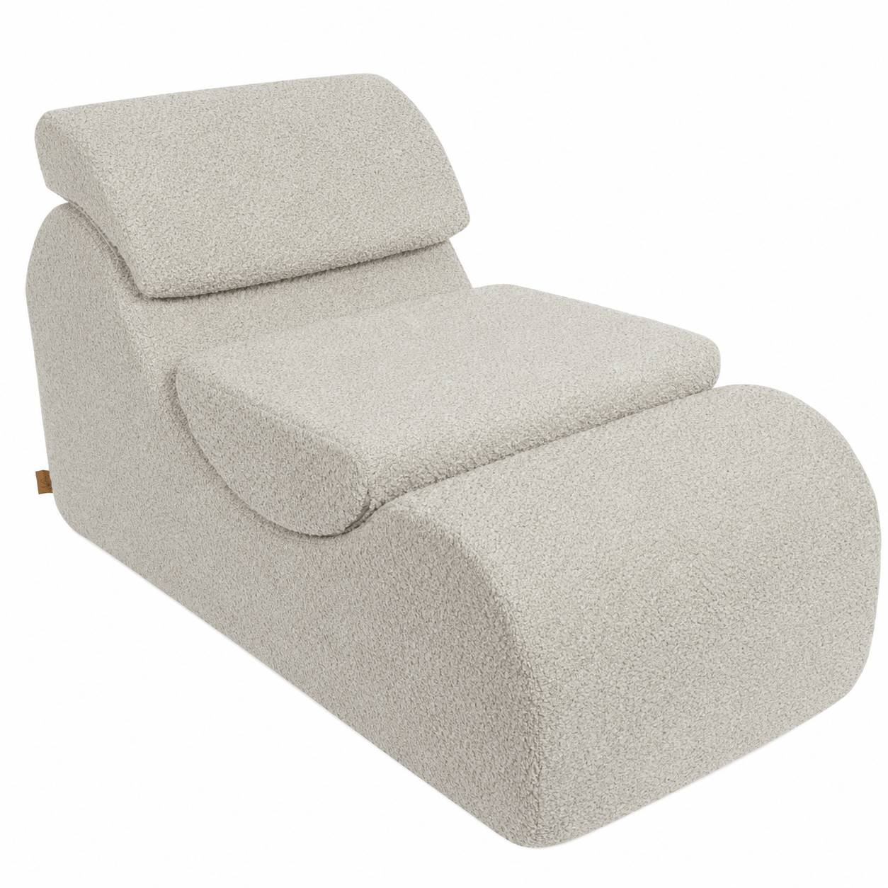 Boucle Wave Lounger - Comfy Toddler Foam Filled Chair