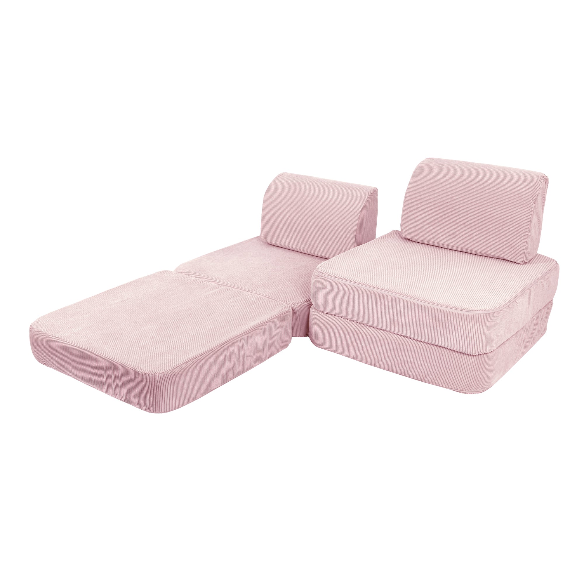 Slimcord Sofa Basic – Modular Kids Play Sofa Bed | 4 Pieces
