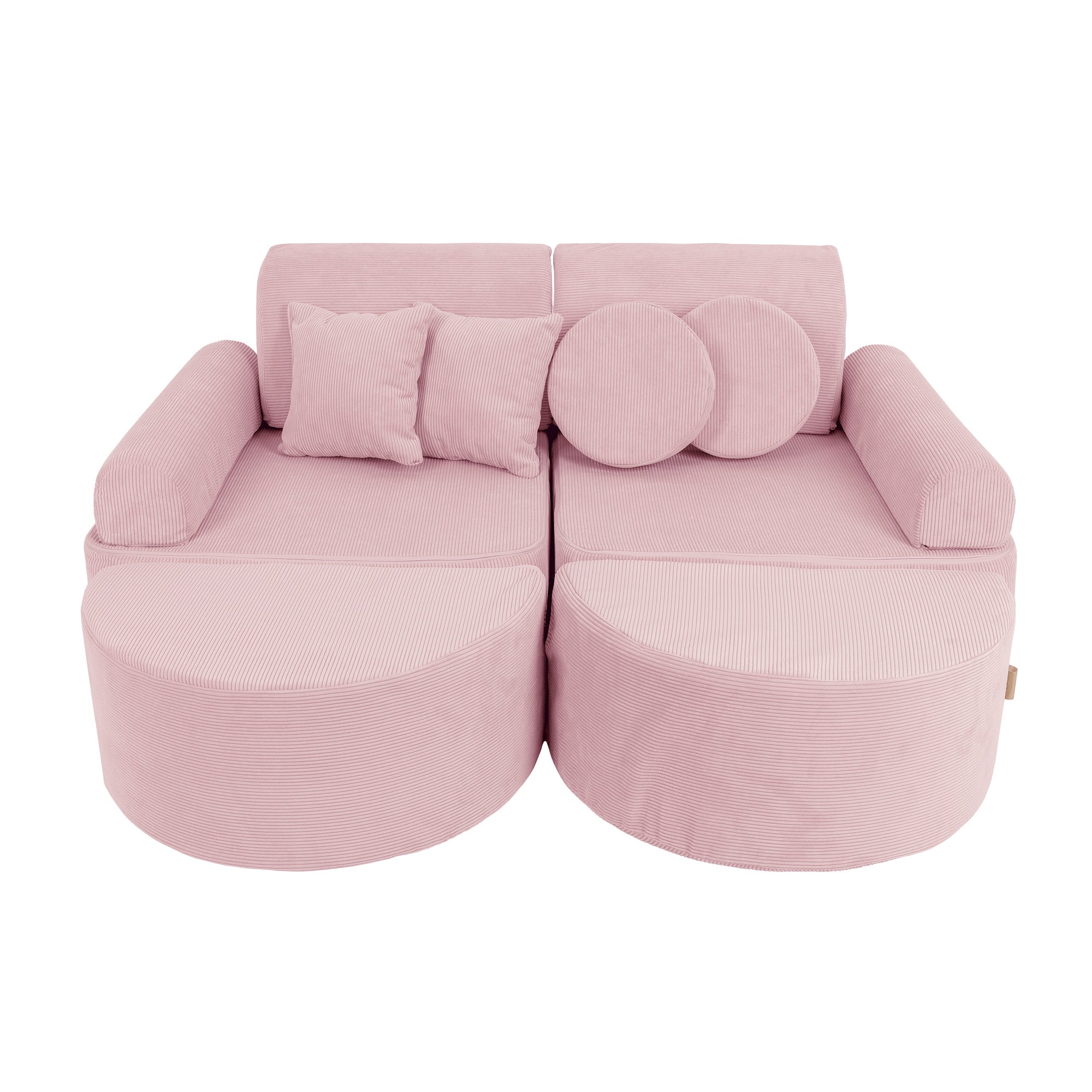 MeowBaby Slimcord Kids Play Sofa | Modular Play Sofa Bed | pink play sofa for kids | play couch |