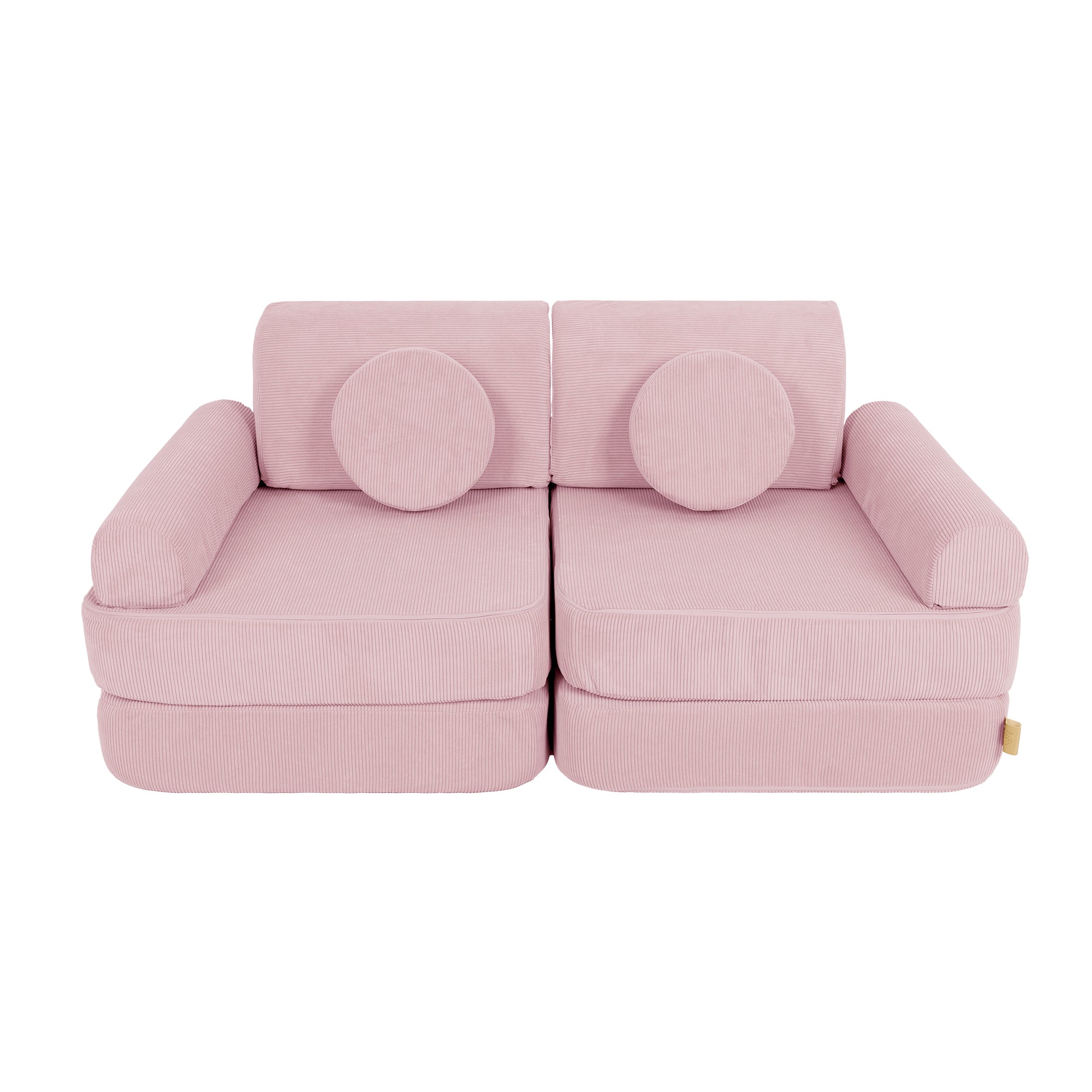 MeowBaby Slimcord Kids Play Sofa | Modular Play Sofa Bed | pink play sofa for kids | play couch |