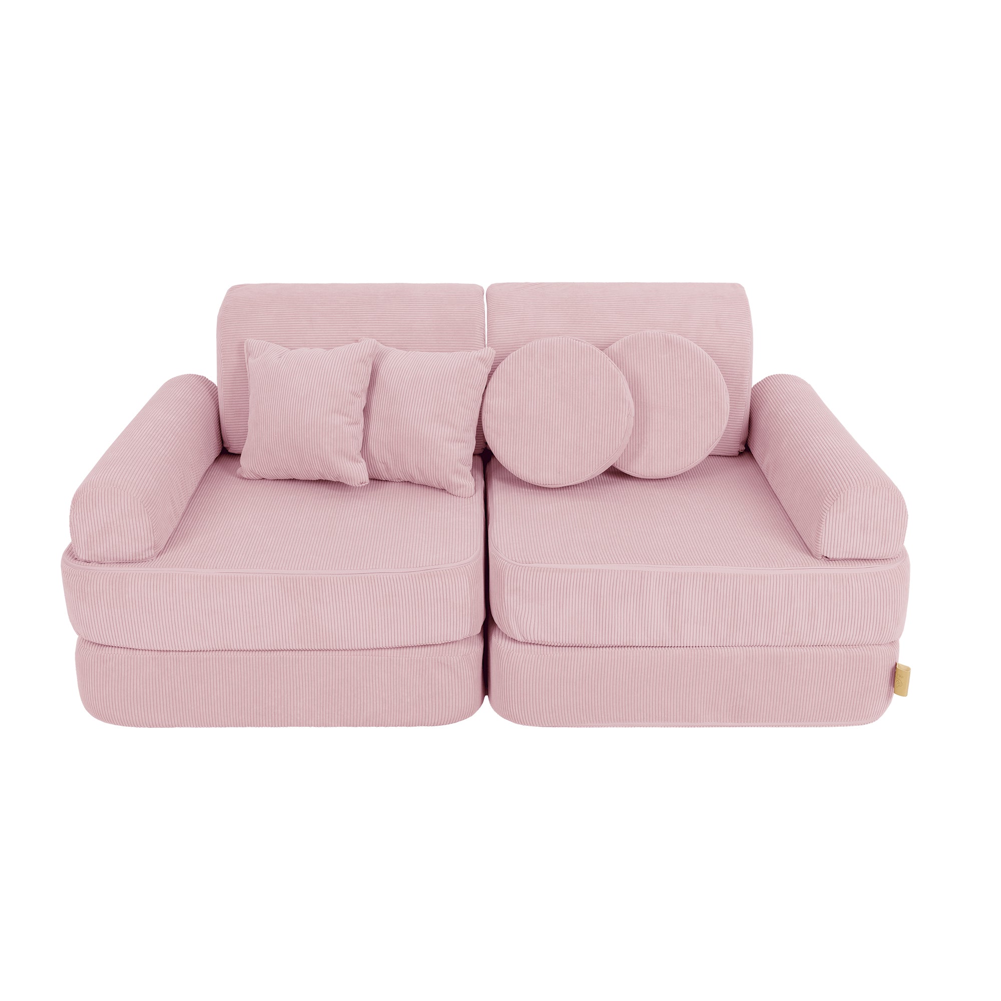 MeowBaby Slimcord Kids Play Sofa | Modular Play Sofa Bed | pink play sofa for kids | play couch for kids |