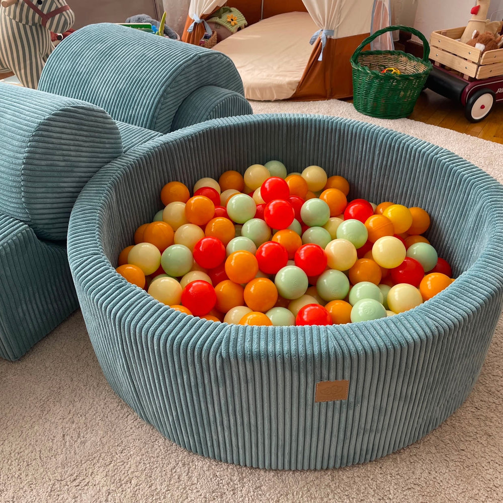 MeowBaby Aesthetic Corduroy Foam Baby Ball Pit | Ball Pit Toddler