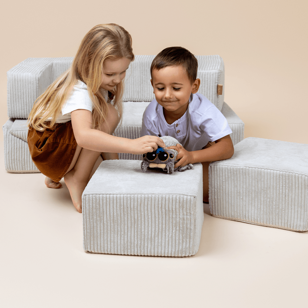 MeowBaby Aesthetic Kids Play Sofa Bricks - Modular Play Couch | 6 Pieces