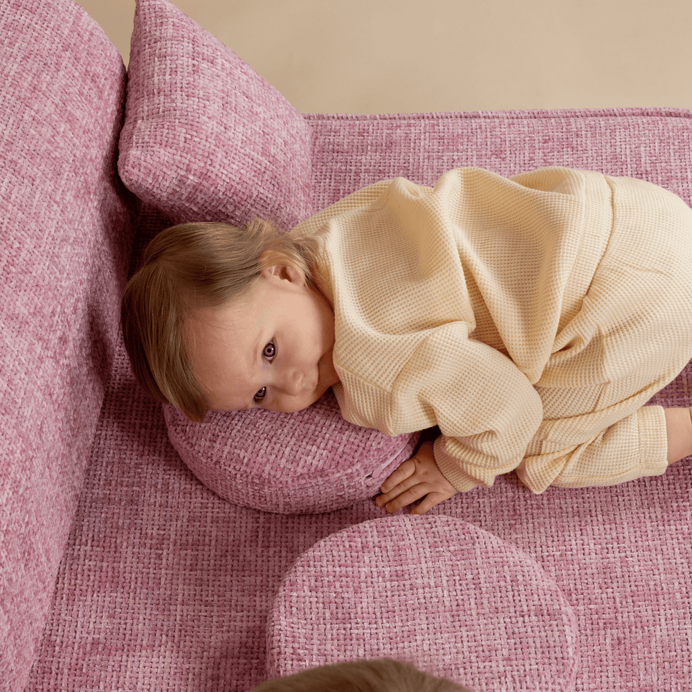 Kids Play Sofa | Meowbaby Tangle Play Sofa for Kids - Bubblegum Pink