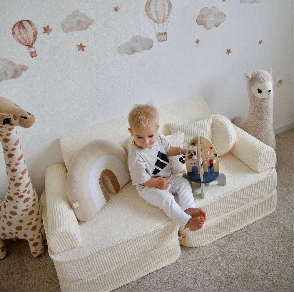MeowBaby Kids Play Sofa Plus | Modular Kids Play Couch | 12 Pieces