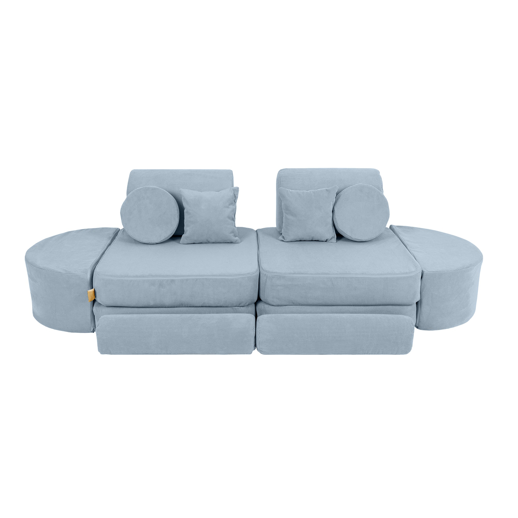 MeowBaby Slimcord Kids Play Sofa | Modular Play Sofa Bed | turquoise play sofa for kids | play couch |