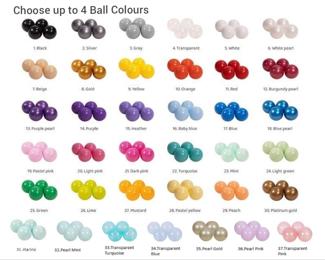 MeowBaby Ball Pit for Children - Aesthetic Pink Flower Ball Pit | Balls to Choose